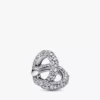 Pavé-Charm „Infinity Knot Heart“ aus Sterlingsilber Pavé-Charm „Infinity Knot Heart“ aus Sterlingsilber