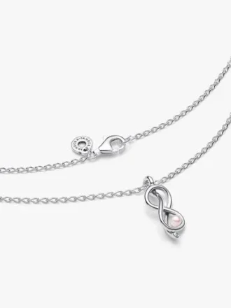 Infinity Knot Collier-Halskette – Sterlingsilber
