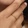 Infinity-Knoten-Ring, 14-karätig vergoldet Infinity-Knoten-Ring, 14-karätig vergoldet
