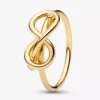 Infinity-Knoten-Ring, 14-karätig vergoldet Infinity-Knoten-Ring, 14-karätig vergoldet