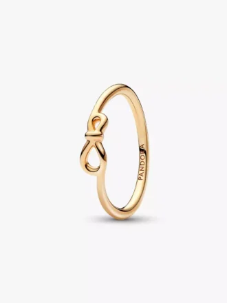 Infinity-Knoten-Ring, 14-karätig vergoldet