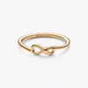 Infinity-Knoten-Ring, 14-karätig vergoldet Infinity-Knoten-Ring, 14-karätig vergoldet