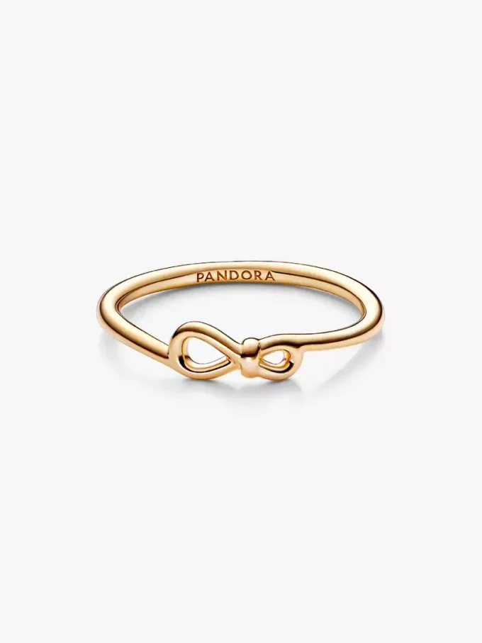 Infinity-Knoten-Ring, 14-karätig vergoldet Infinity-Knoten-Ring, 14-karätig vergoldet