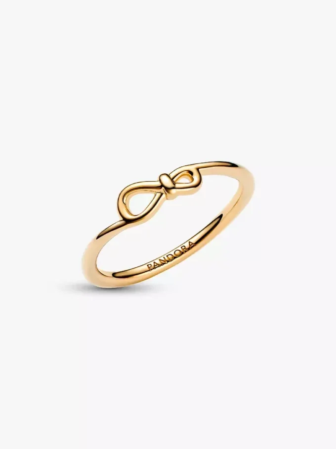 Infinity-Knoten-Ring, 14-karätig vergoldet Infinity-Knoten-Ring, 14-karätig vergoldet