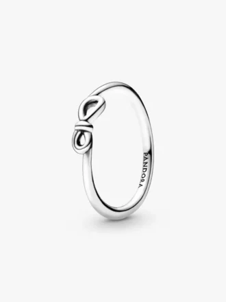 Infinity-Knoten-Ring aus Sterlingsilber