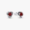 August-Geburtsstein Eternity Circle Ohrringe – Sterlingsilber August-Geburtsstein Eternity Circle Ohrringe – Sterlingsilber