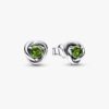 August-Geburtsstein Eternity Circle Ohrringe – Sterlingsilber August-Geburtsstein Eternity Circle Ohrringe – Sterlingsilber