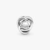 „July True Red Eternity Circle“-Charm – Sterlingsilber