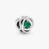 „July True Red Eternity Circle“-Charm – Sterlingsilber