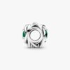 „July True Red Eternity Circle“-Charm – Sterlingsilber