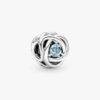 „July True Red Eternity Circle“-Charm – Sterlingsilber