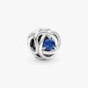 „July True Red Eternity Circle“-Charm – Sterlingsilber