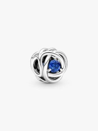 „July True Red Eternity Circle“-Charm – Sterlingsilber