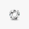 „July True Red Eternity Circle“-Charm – Sterlingsilber