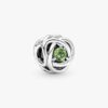 „July True Red Eternity Circle“-Charm – Sterlingsilber