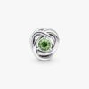 „July True Red Eternity Circle“-Charm – Sterlingsilber