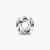 „July True Red Eternity Circle“-Charm – Sterlingsilber