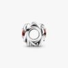 „July True Red Eternity Circle“-Charm – Sterlingsilber