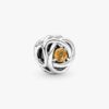 „July True Red Eternity Circle“-Charm – Sterlingsilber