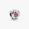 „July True Red Eternity Circle“-Charm – Sterlingsilber