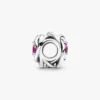 „July True Red Eternity Circle“-Charm – Sterlingsilber