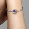 „July True Red Eternity Circle“-Charm – Sterlingsilber