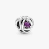 „July True Red Eternity Circle“-Charm – Sterlingsilber
