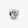 „July True Red Eternity Circle“-Charm – Sterlingsilber