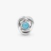 „July True Red Eternity Circle“-Charm – Sterlingsilber