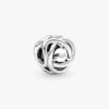 „July True Red Eternity Circle“-Charm – Sterlingsilber