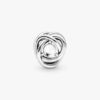 „July True Red Eternity Circle“-Charm – Sterlingsilber