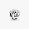 „July True Red Eternity Circle“-Charm – Sterlingsilber