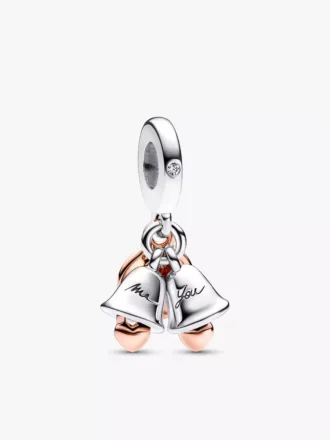 Just Married zweifarbiges Hochzeitsglocken-Charm- und Armband-Set, 2er-Set Just Married zweifarbiges Hochzeitsglocken-Charm- und Armband-Set, 2er-Set