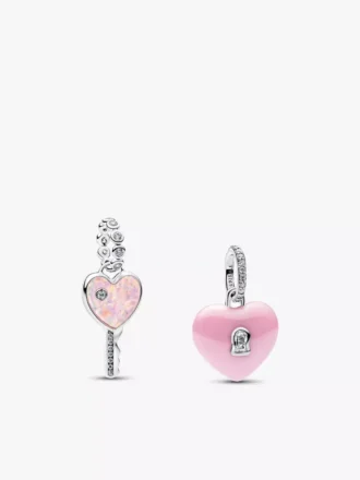 „Key to my heart“-Charm-Duo, 2er-Set