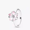 Sterlingsilber-Ring mit Kirschblütenmotiv Sterlingsilber-Ring mit Kirschblütenmotiv