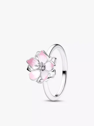 Sterlingsilber-Ring mit Kirschblütenmotiv