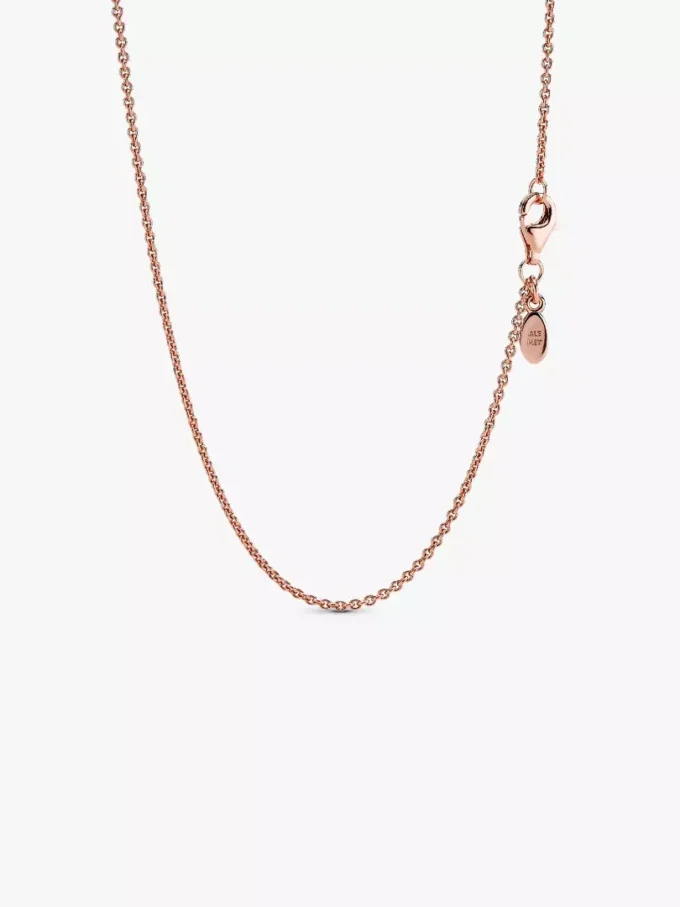 Klassische Kabelkette 14 Karat Roségold-Beschichtung Klassische Kabelkette 14 Karat Roségold-Beschichtung