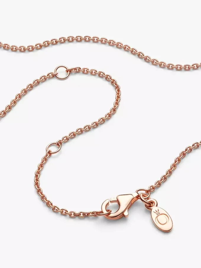Klassische Kabelkette 14 Karat Roségold-Beschichtung Klassische Kabelkette 14 Karat Roségold-Beschichtung
