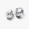 Kleine gewellte Ohrringe – Sterlingsilber