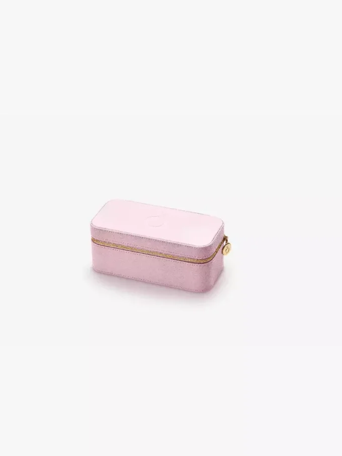 Kleine rosa Schmuckschatulle, metallfrei Kleine rosa Schmuckschatulle, metallfrei