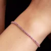 Kleines Tennisarmband in Rosa aus Sterlingsilber Kleines Tennisarmband in Rosa aus Sterlingsilber