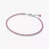 Kleines Tennisarmband in Rosa aus Sterlingsilber Kleines Tennisarmband in Rosa aus Sterlingsilber