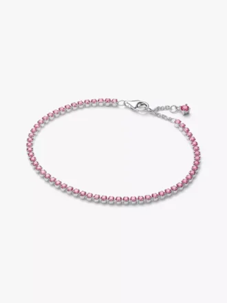 Kleines Tennisarmband in Rosa aus Sterlingsilber Kleines Tennisarmband in Rosa aus Sterlingsilber