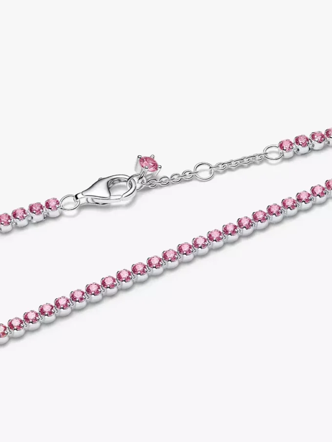 Kleines Tennisarmband in Rosa aus Sterlingsilber Kleines Tennisarmband in Rosa aus Sterlingsilber