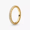Sparkle & Hearts Ring, 14 Karat vergoldet