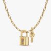 Laras „Lock & Key“-Charm-Halsketten-Set – 2er-Set Laras „Lock & Key“-Charm-Halsketten-Set – 2er-Set