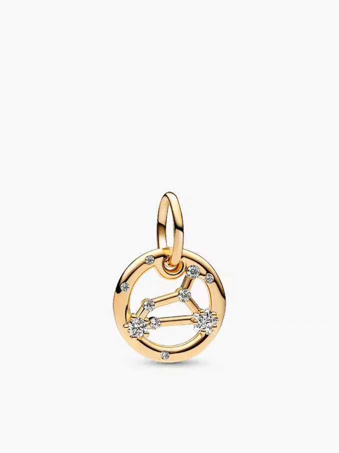 Sternzeichen-Dangle Charm „Löwe“, 14 Karat vergoldet Sternzeichen-Dangle Charm „Löwe“, 14 Karat vergoldet