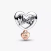 „Love You Daughter“-Herz-Charm aus Sterlingsilber, 14-karätige Roségoldbeschichtung „Love You Daughter“-Herz-Charm aus Sterlingsilber, 14-karätige Roségoldbeschichtung