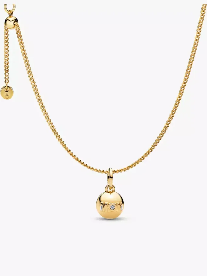 „Love you mom“-Charm-Halskette, 2er-Set „Love you mom“-Charm-Halskette, 2er-Set