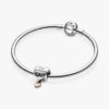 „Love You Mom“-Herz-Charm – Sterlingsilber, 14 Karat Roségold-Beschichtung